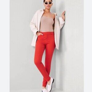 NWT Old Navy Auburn Red High-Waisted Pixie Skinny Pants Size 6